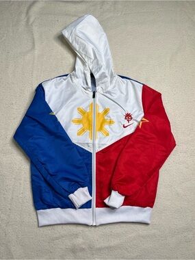 Nike Team Manny Pacquiao Boxing Full Zip Windbreaker Jacket Mens Medium Vintage